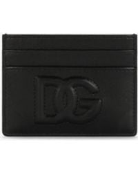 Dolce & Gabbana - Dg Logo Leather Cardholder - Lyst