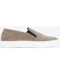 Brioni - Logo Suede Loafers - Lyst