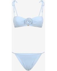 LaRevêche - Leyla Flower Applique Bikini - Lyst