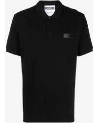 Moschino - Logo-Patch Polo T-Shirt - Lyst