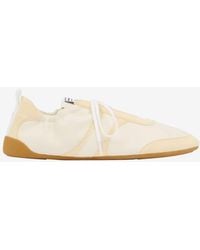 Chloé - Kick Nylon And Suede Sneakers - Lyst