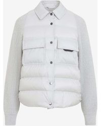 Brunello Cucinelli - Hybrid Padded Jacket - Lyst