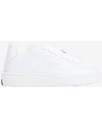 Burberry - Box Leather Sneaker - Lyst