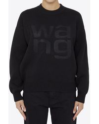 Alexander Wang - Logo Knitted Pullover Sweatshirt - Lyst