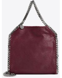 Stella McCartney - Mini Falabella Faux Leather Top Handle Bag - Lyst