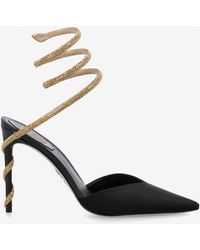 Rene Caovilla - Tina 105 Crystal-Embellished Pumps - Lyst