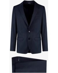 Dolce & Gabbana - Single-Breasted Wool And Silk Suit - Lyst