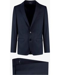 Dolce & Gabbana - Single-Breasted Wool And Silk Suit - Lyst