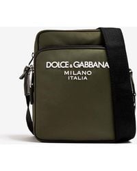 Dolce & Gabbana - Logo Nylon Messenger Bag - Lyst