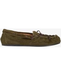 P.A.R.O.S.H. - Suede Leather Loafers - Lyst