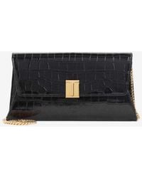 Tom Ford - Nobile Croc-Embossed Leather Clutch - Lyst