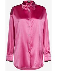 Tom Ford - Long-Sleeved Silk Shirt - Lyst