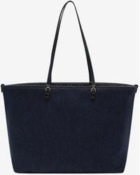 Fendi - Medium Roll Denim Tote Bag - Lyst