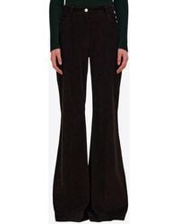 Ferragamo - High-Rise Flared Pants - Lyst