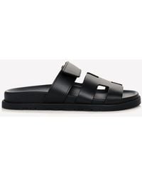 Hermès - Chypre Sandals In Calfskin - Lyst