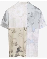 Maison Margiela - Floral Patchwork Graphic T-Shirt - Lyst