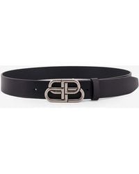 Balenciaga - Large Bb Icon Leather Belt - Lyst