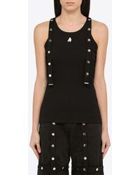 The Attico - Logo-Embroidered Tank Top - Lyst