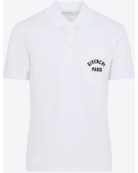 Givenchy - Logo Embroidered Polo T-Shirt - Lyst