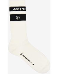 Aape - Moonface Embroidered Socks - Lyst