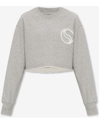 Stella McCartney - S-Wave Cropped Sweatshirt - Lyst