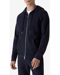 Sunspel - Loopback Zip-Up Hooded Sweatshirt - Lyst
