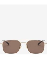 Gucci - Gg Logo Aviator Sunglasses - Lyst