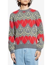 Moschino - X Smiley Wool Blend Sweater - Lyst