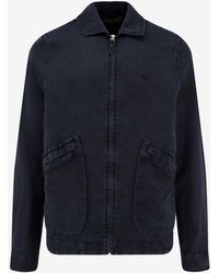 Massimo Osti Studio - Zip-Up Silk-Blend Jacket - Lyst