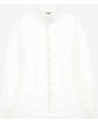 Moschino - Long-Sleeved Silk Shirt - Lyst