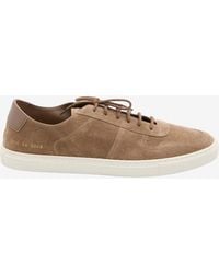 Common Projects - Bball Slim Suede Low-Top Sneakers - Lyst