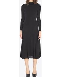 Alaïa - Fluid Jersey Dress With Heart Detail - Lyst