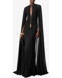 Tom Ford - Long Cape Sleeved Maxi Dress - Lyst