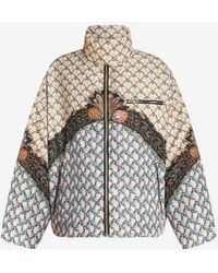 Etro - Floral Print Down Jacket - Lyst