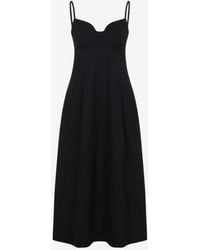 Co. - Bustier-Cut Midi Dress - Lyst