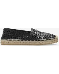 Dolce & Gabbana - Logo Plaque Woven Leather Espadrilles - Lyst