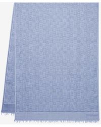 Ferragamo - Monogram Print Cotton Stole - Lyst
