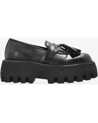 McQueen - Sofa Leather Platform Loafers - Lyst