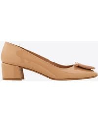 Ferragamo - Mara 40 Patent Leather Pumps - Lyst