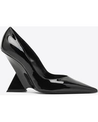 The Attico - Cheope 105 Patent Leather Wedge Pumps - Lyst