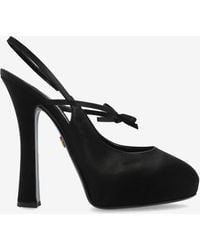Dolce & Gabbana - Satin Platform Shoes - Lyst