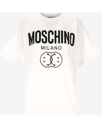 Moschino - Logo Print Crewneck T-Shirt - Lyst