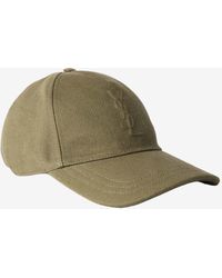 Saint Laurent - Cassandre Denim Twill Baseball Cap - Lyst