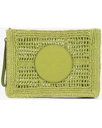 Tory Burch - Ella Hand-Crocheted Zip Pouch - Lyst