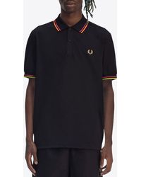 Fred Perry - Logo Embroidered Polo T-Shirt - Lyst