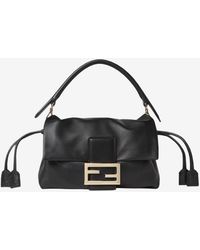 Fendi - Small Baguette Soft Leather Shoulder Bag - Lyst