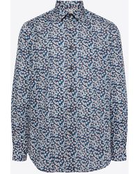 Paul Smith - Long-Sleeved Floral Print Shirt - Lyst