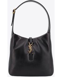 Saint Laurent - Small Le 5 À 7 Padded Leather Hobo Bag - Lyst