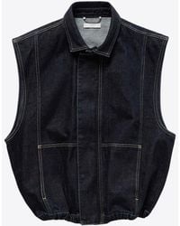 1989 STUDIO - Zip-Up Denim Vest - Lyst