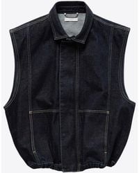 1989 STUDIO - Zip-Up Denim Vest - Lyst